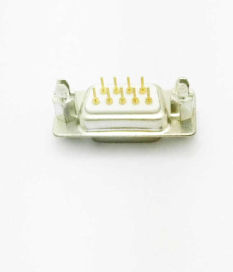 DMS-9P（母頭）前鎖螺母后鉚螺釘車針白膠連接器